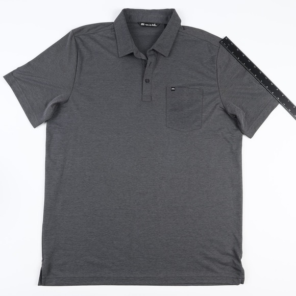 Travis Mathew Golf Polo Shirt Mens XL Dark Gray Pima Cotton Blend - Picture 5 of 12